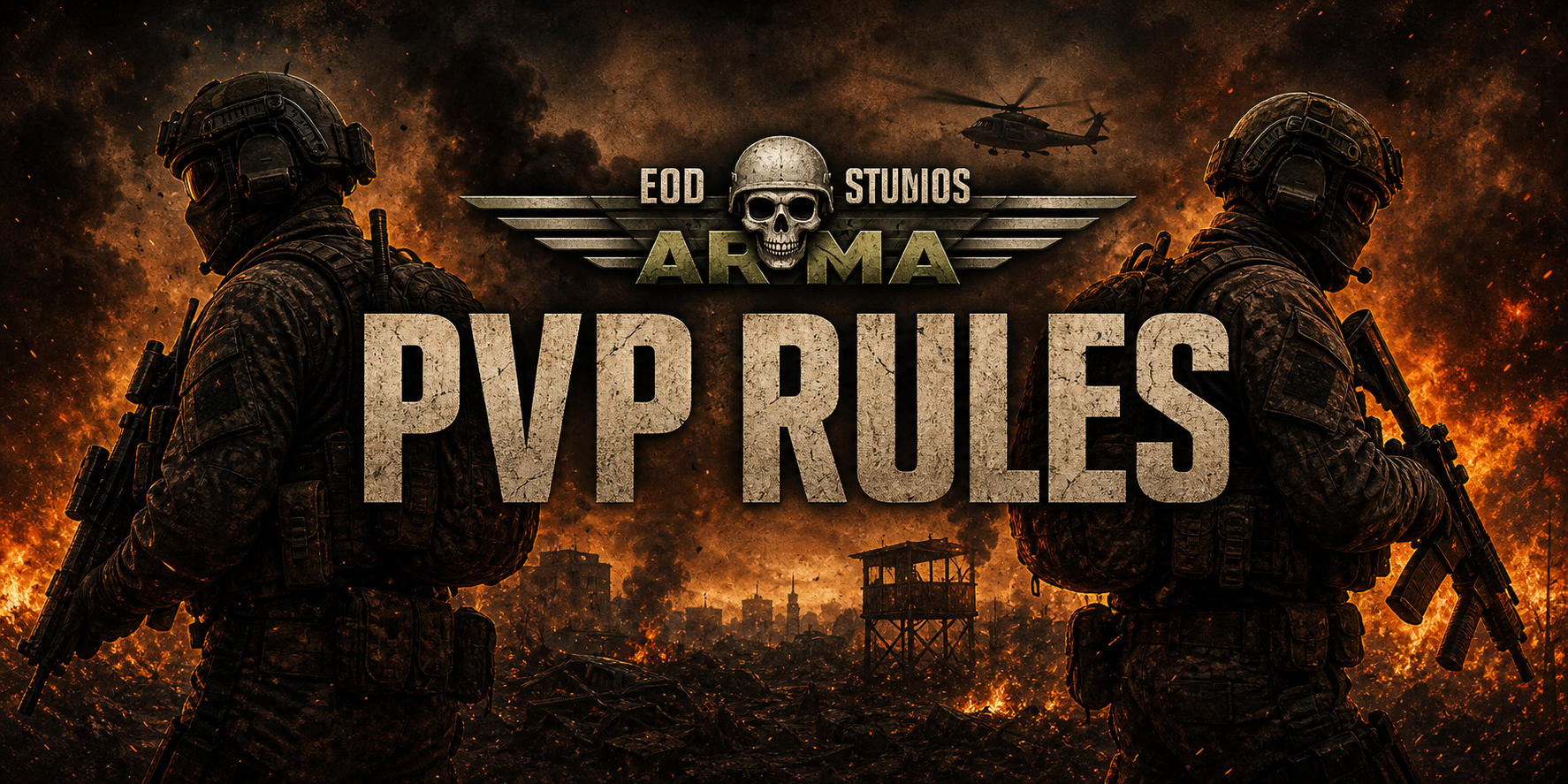 EOD Studios Arma PvP Rules banner